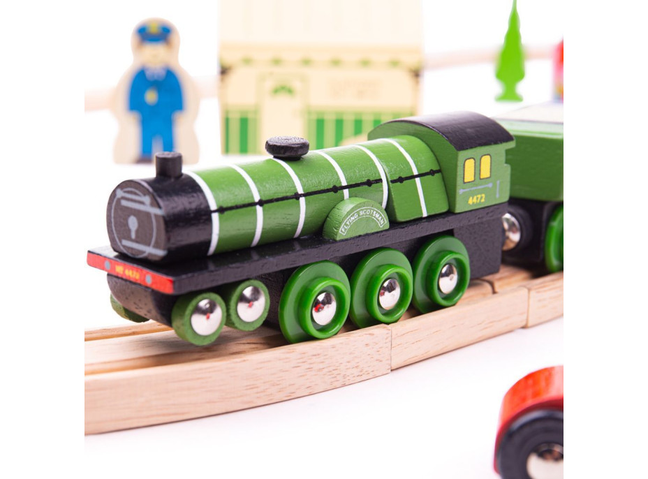 Bigjigs Rail Drevená vláčikodráha Flying scotsman