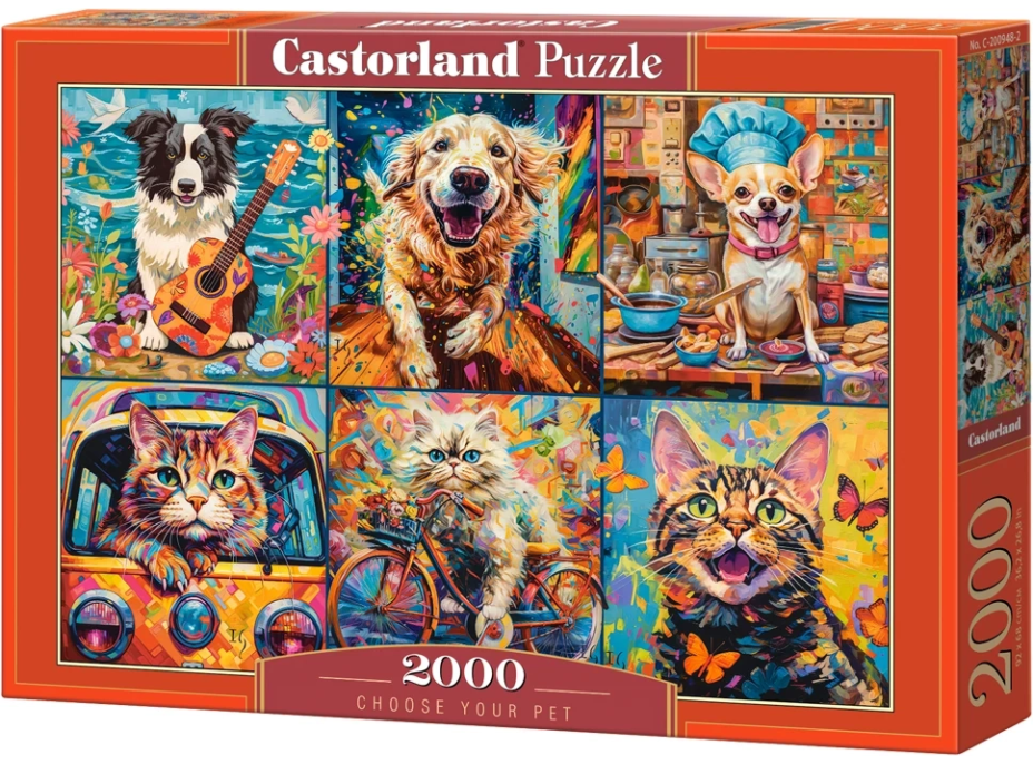 CASTORLAND Puzzle Vyber si svojho maznáčika 2000 dielikov