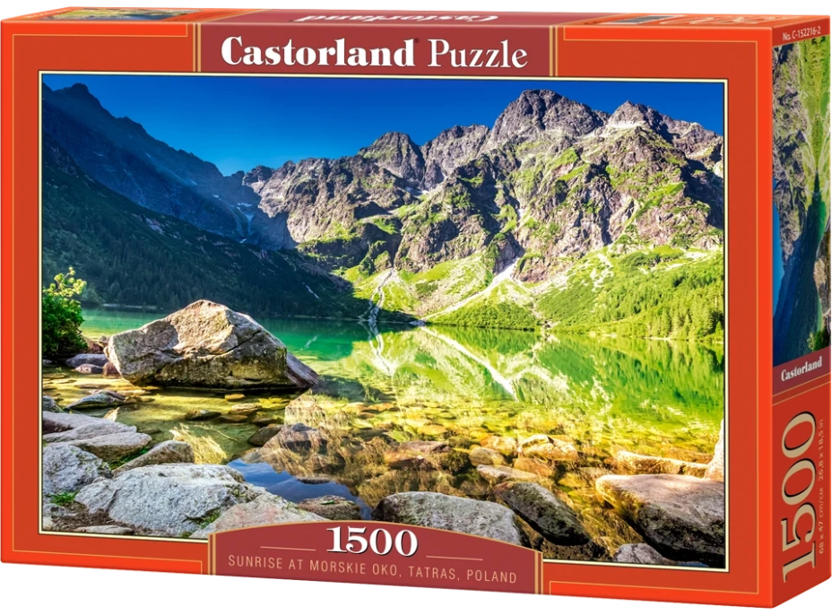 CASTORLAND Puzzle Východ slnka pri jazere Morskie Oko 1500 dielikov