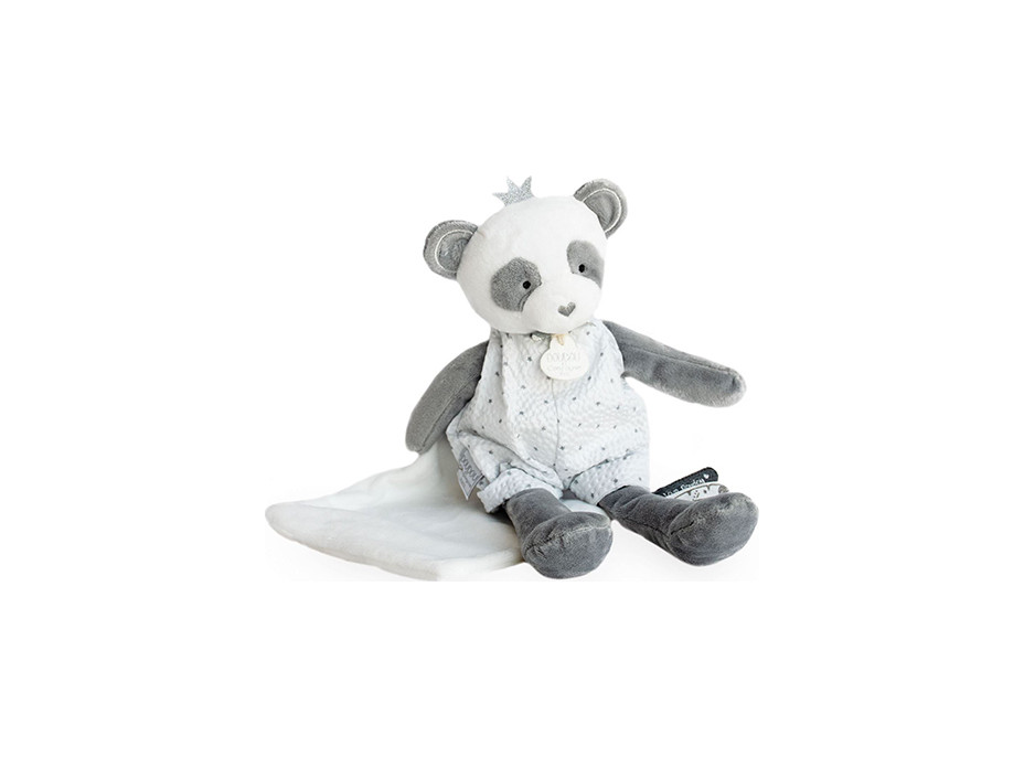 Doudou Darčeková - plyšová panda s dečkou 28 cm