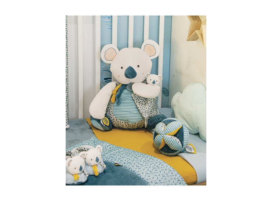 Doudou Textilná aktívna lopta koala 15 cm