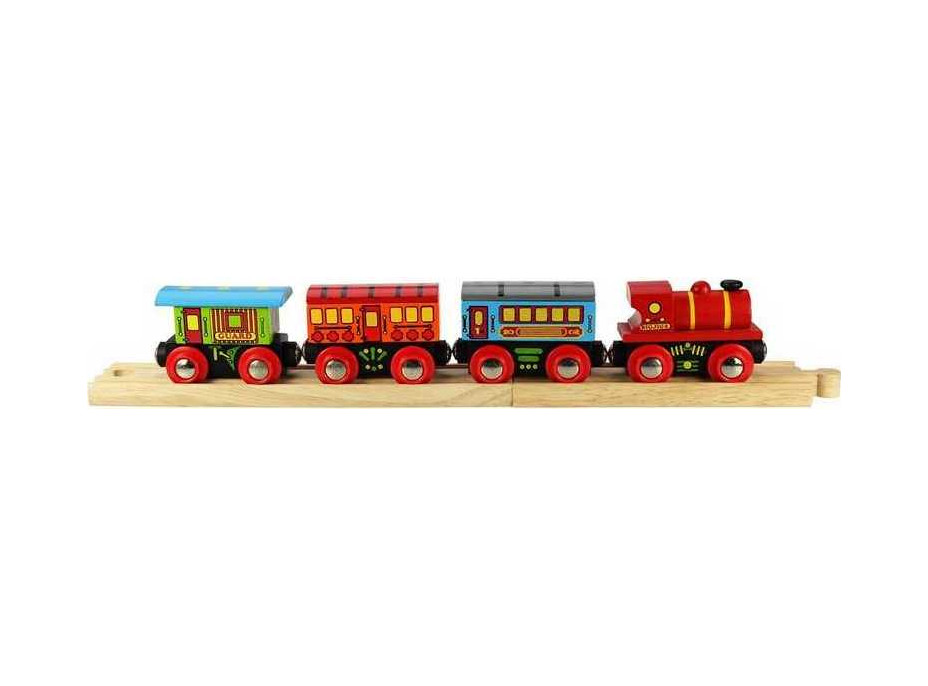 Bigjigs Rail Osobný vlak + 2 koľaje - poškodený obal