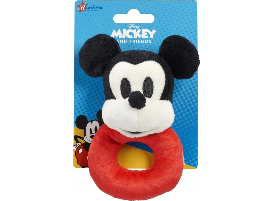 Rainbow Plyšová hrkálka Mickey Mouse