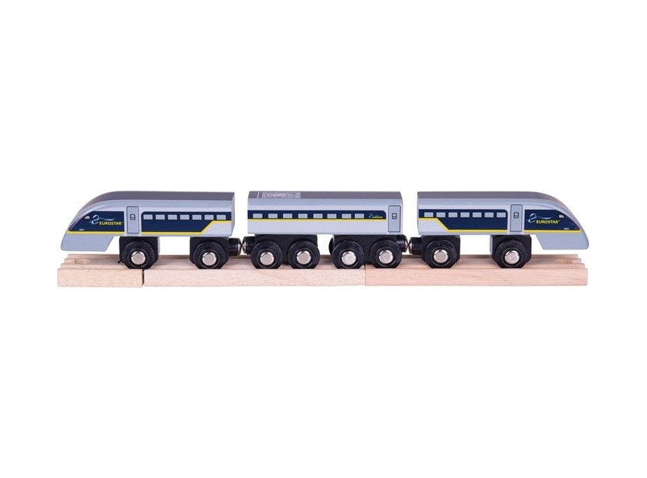 Bigjigs Rail Rýchlik Eurostar E320 + 3 koľaje