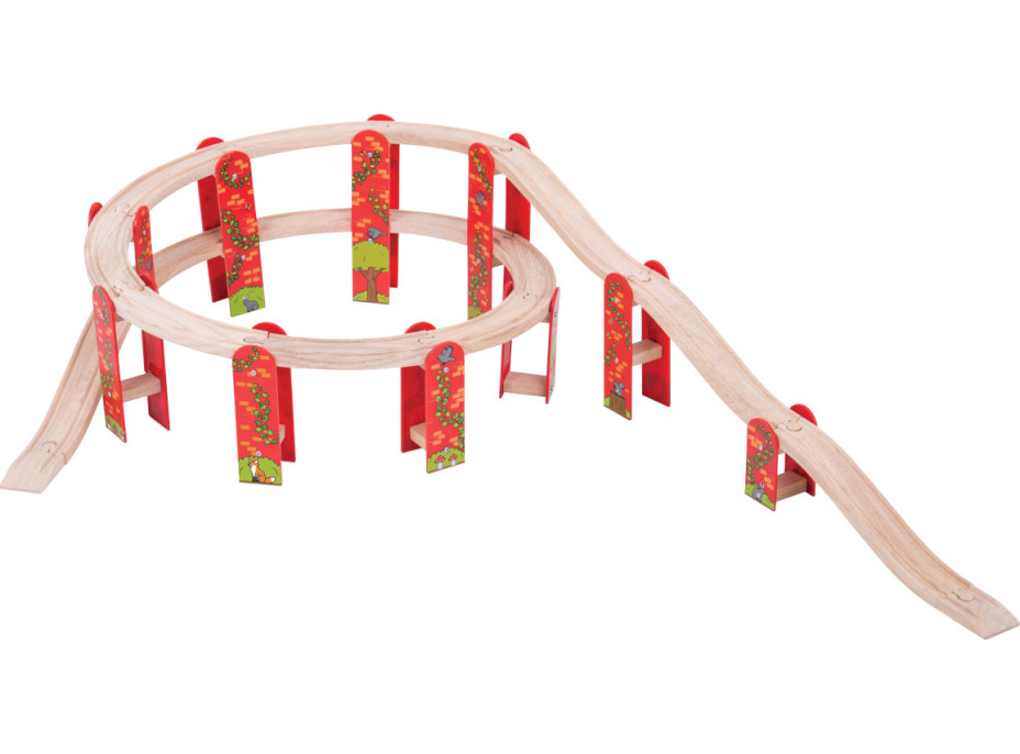 Bigjigs Rail Viacúrovňový set koľají