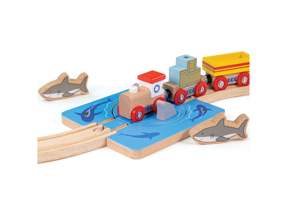 Bigjigs Rail Vír so žralokmi