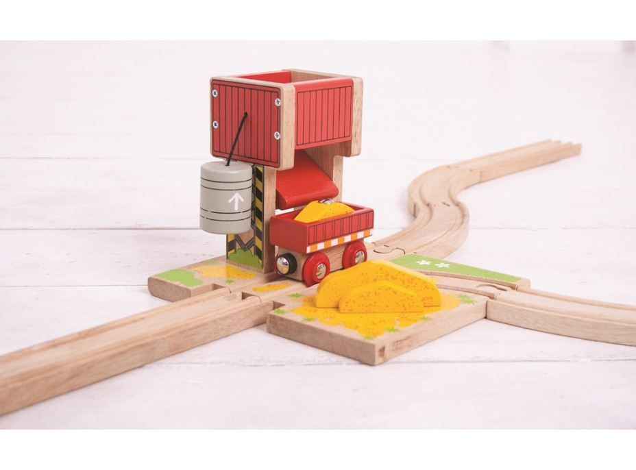 Bigjigs Rail Veža s pieskom