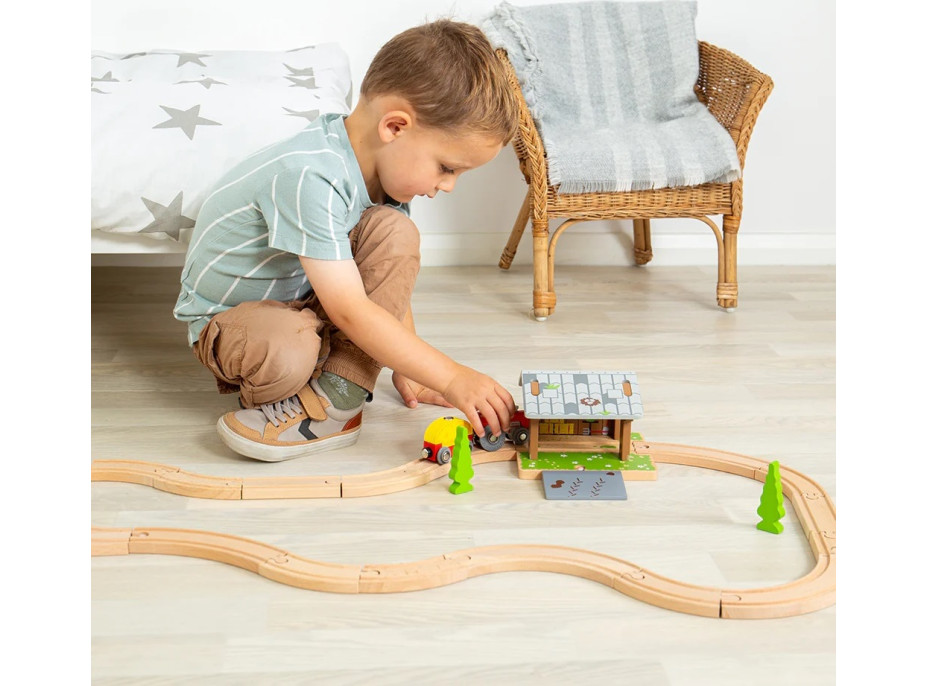 Bigjigs Rail Stodola na koľajniciach