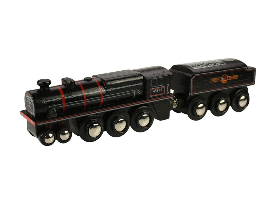 Bigjigs Rail Drevená replika lokomotívy Black 5 engine