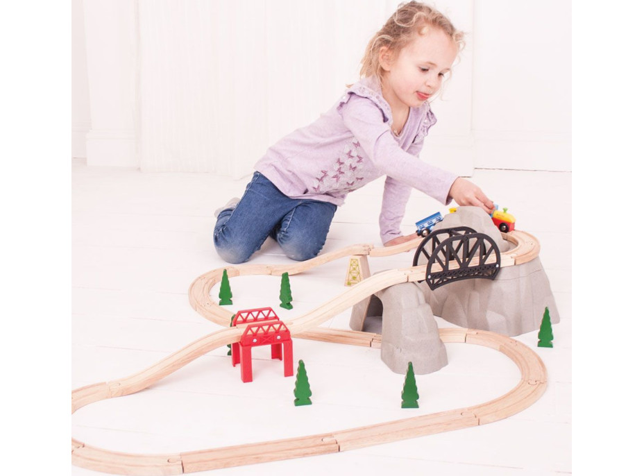 Bigjigs Rail Set vysokohorská dráha