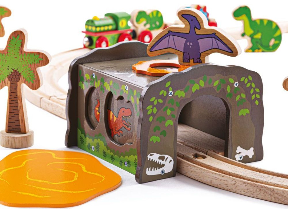 Bigjigs Rail Dinosaurie tunel T-Rex