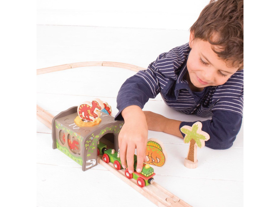 Bigjigs Rail Dinosaurie tunel T-Rex