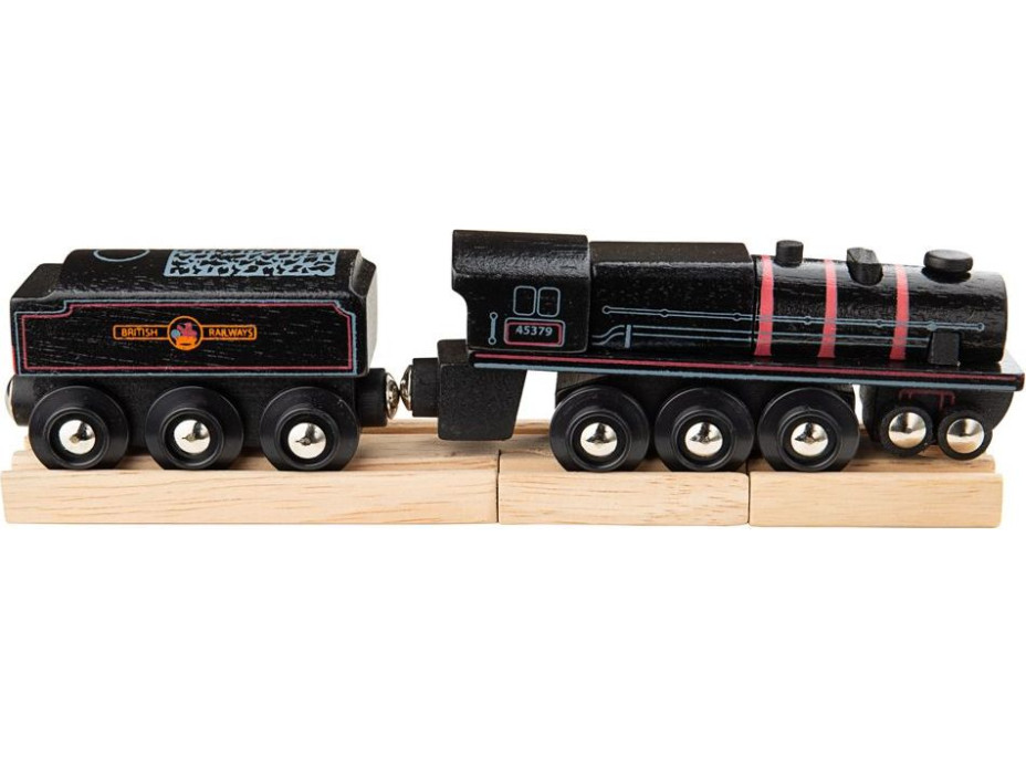 Bigjigs Rail Drevená replika lokomotívy Black 5 engine