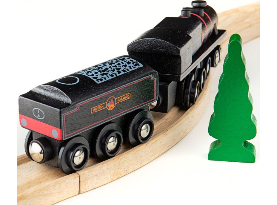 Bigjigs Rail Drevená replika lokomotívy Black 5 engine