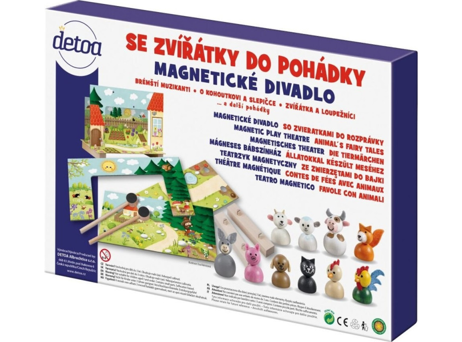 Detoa Magnetické divadlo so zvieratkami do rozprávky