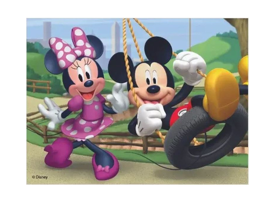 Dino Drevené licenčné kocky Mickey Mouse – 12 kociek