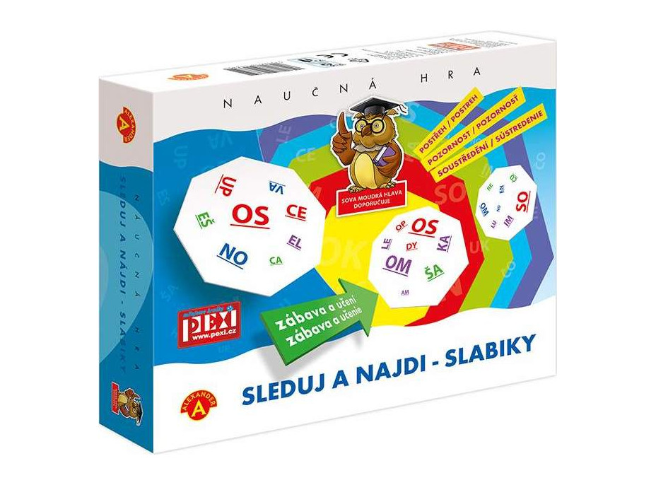 Pexi Sleduj a nájdi - slabiky