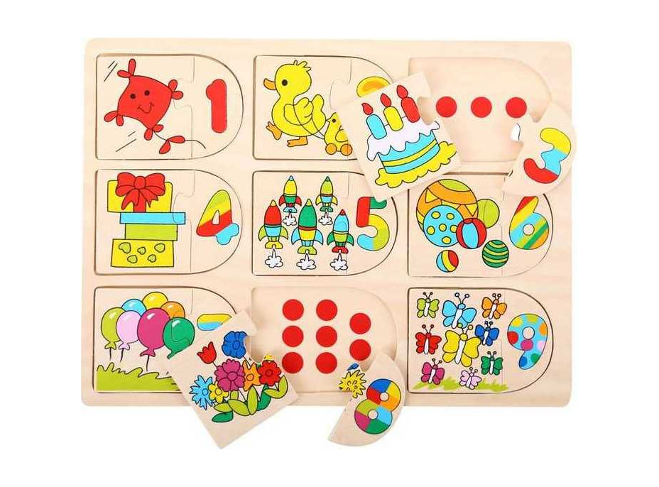 Bigjigs Toys Obrázkové počítacie puzzle