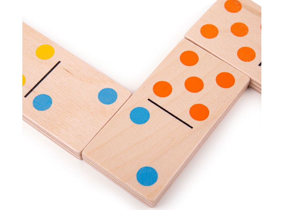 Bigjigs Toys Veľké drevené domino