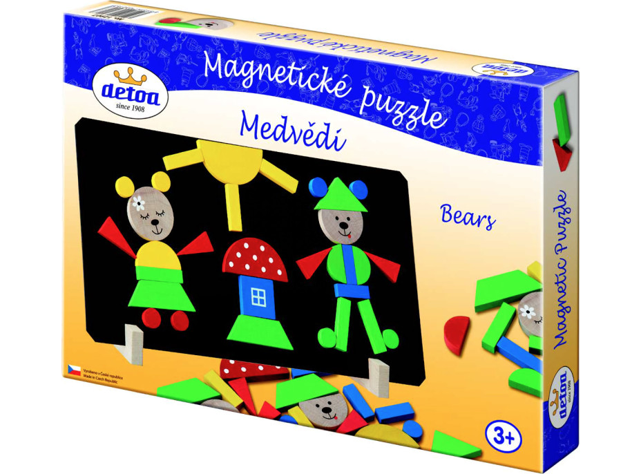 Detoa Magnetické puzzle Medvede