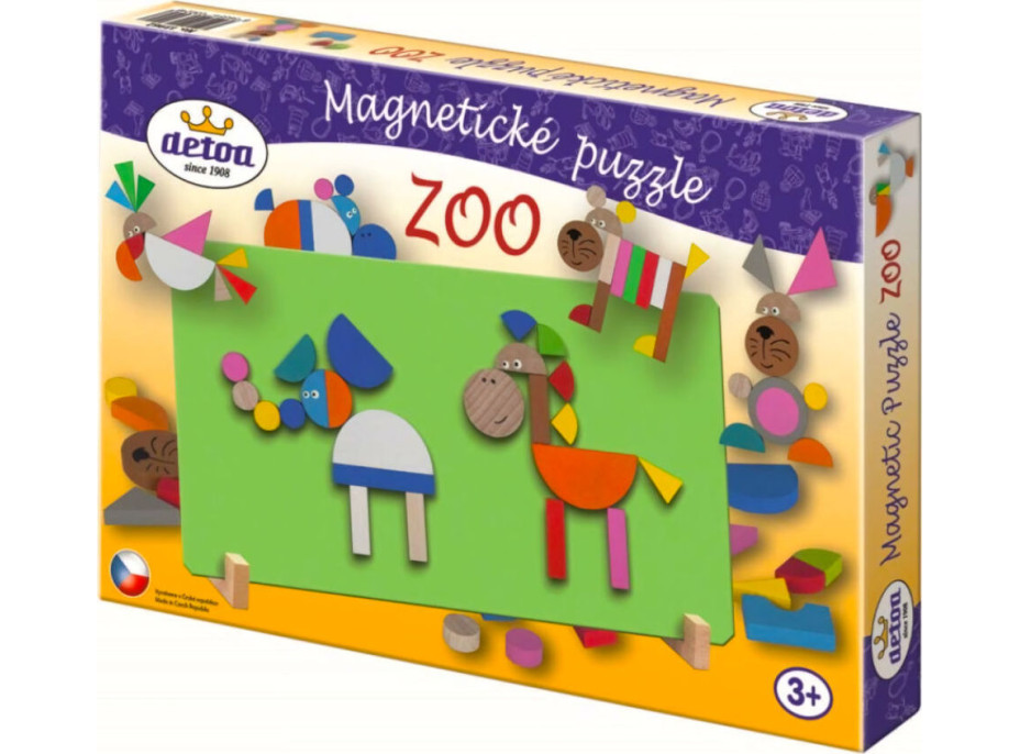 Detoa Magnetické puzzle zoo