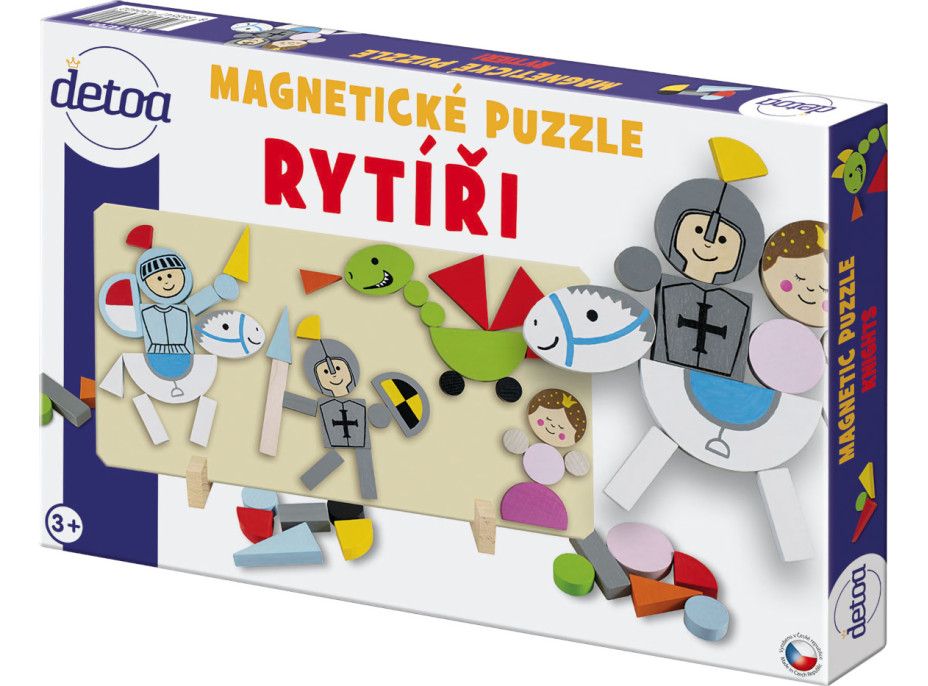 Detoa Magnetické puzzle Rytieri