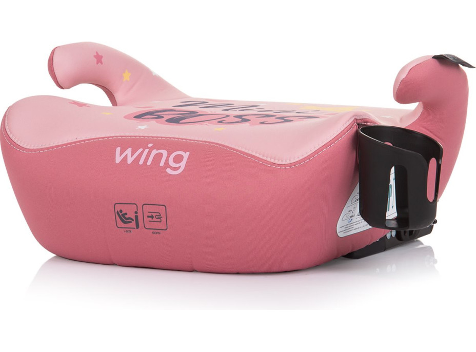 CHIPOLINO Podsedák Wing i-Size 125-150cm Isofix, Pink Mini BOSS