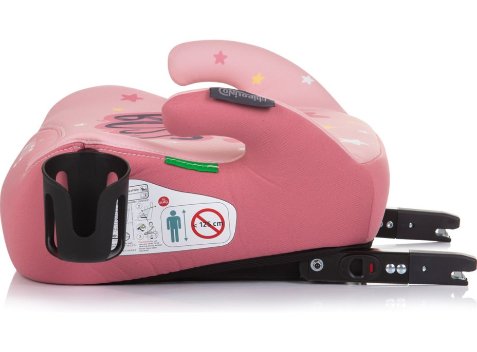 CHIPOLINO Podsedák Wing i-Size 125-150cm Isofix, Pink Mini BOSS