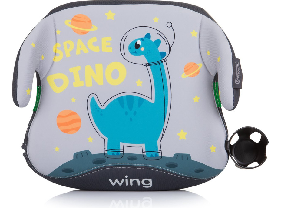 CHIPOLINO Podsedák Wing i-Size 125-150cm Isofix, Space Dino