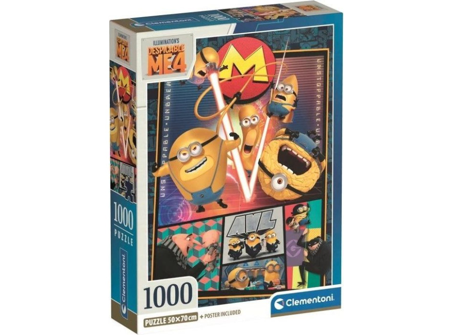 CLEMENTONI Puzzle Ja, zloduch 4, 1000 dielikov