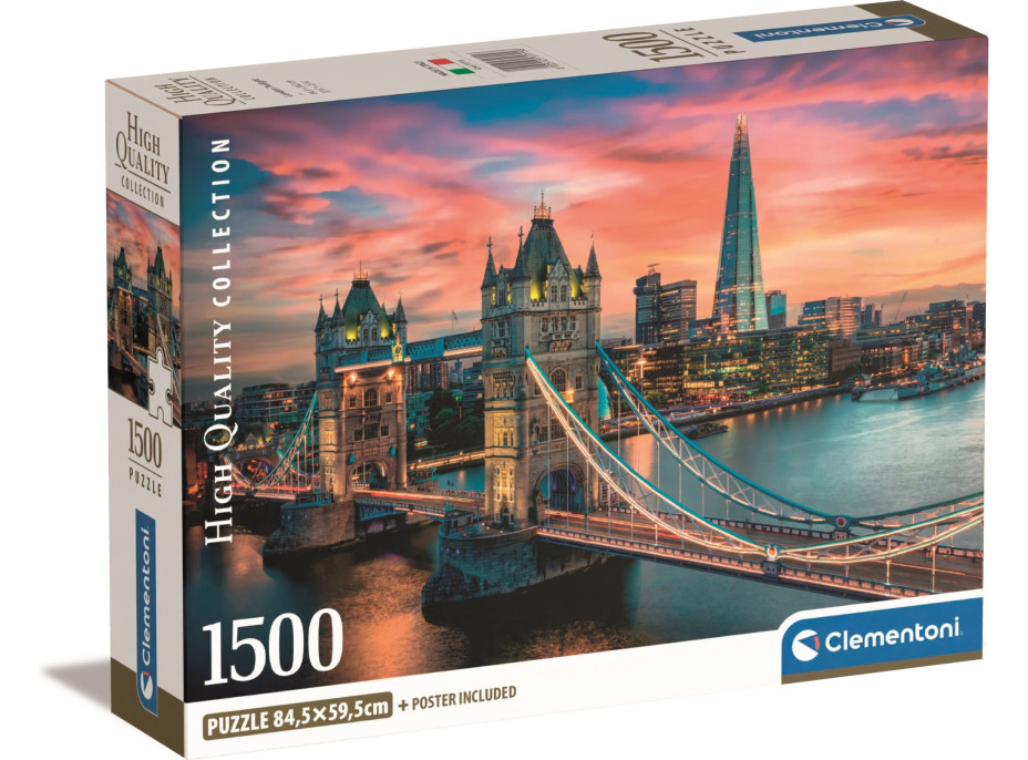 CLEMENTONI Puzzle Londýn za súmraku 1500 dielikov