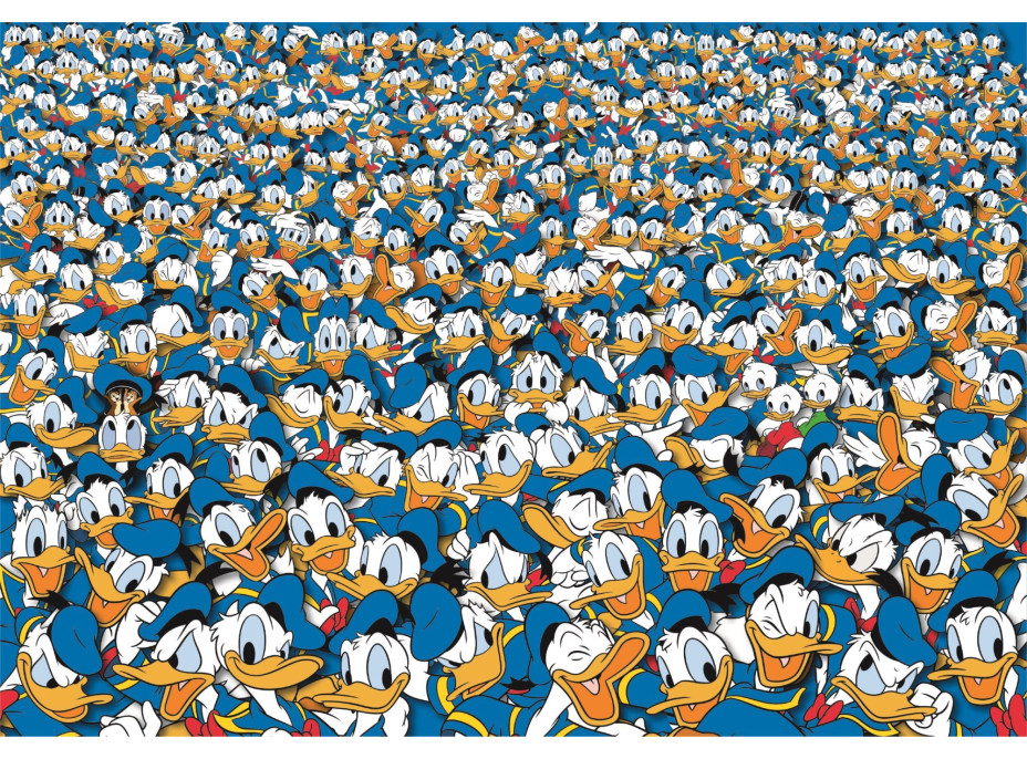 CLEMENTONI Puzzle Impossible: Káčer Donald 1000 dielikov