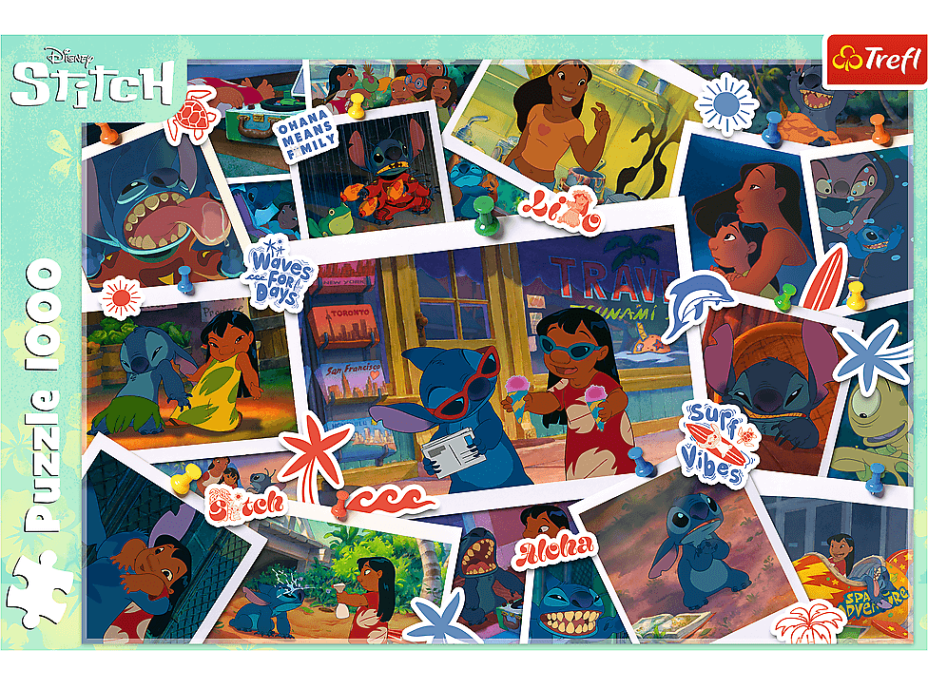 TREFL Puzzle Lilo&Stitch: Sladké spomienky 1000 dielikov