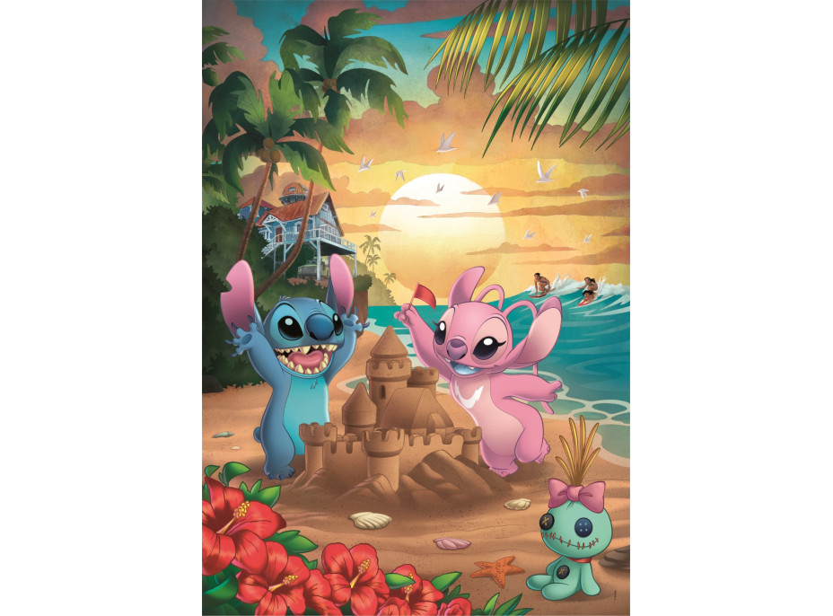 CLEMENTONI Puzzle Lilo&Stitch: Stitch a Angel 500 dielikov