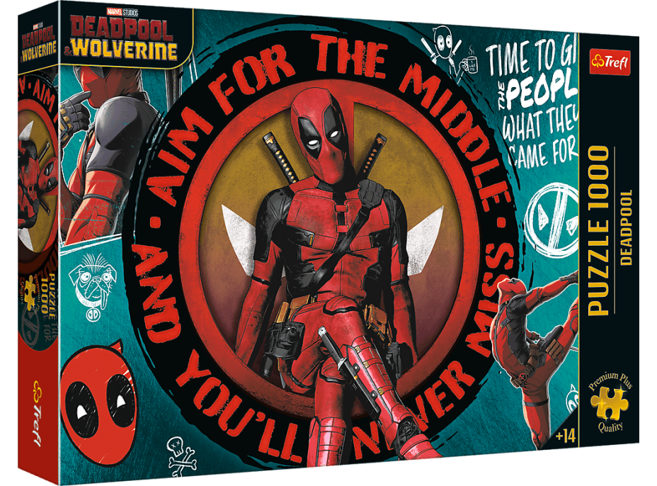 TREFL Puzzle Premium Plus: Deadpool 1000 dielikov