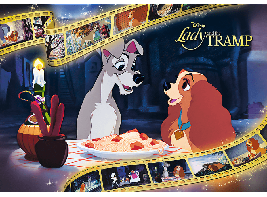 TREFL Puzzle Premium Plus Iconic Moments: Lady a Tramp 1000 dielikov