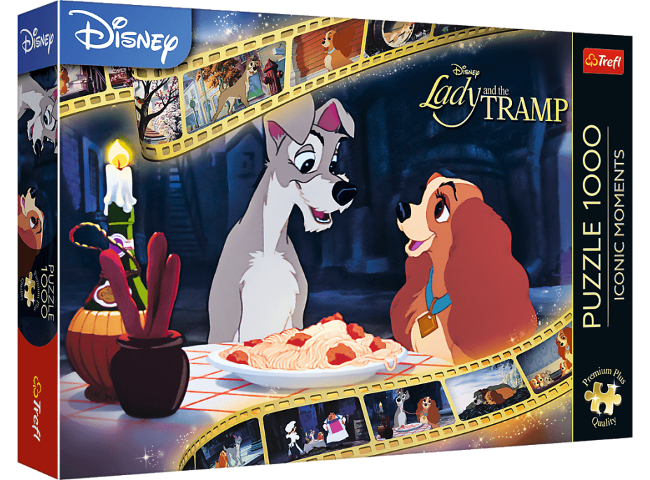 TREFL Puzzle Premium Plus Iconic Moments: Lady a Tramp 1000 dielikov