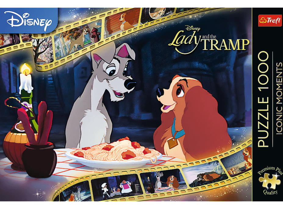 TREFL Puzzle Premium Plus Iconic Moments: Lady a Tramp 1000 dielikov