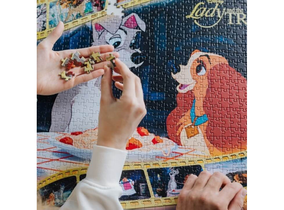 TREFL Puzzle Premium Plus Iconic Moments: Lady a Tramp 1000 dielikov