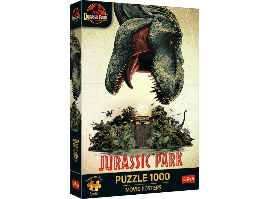 TREFL Puzzle Premium Plus Jurassic Park: Filmový plagát 1000 dielikov