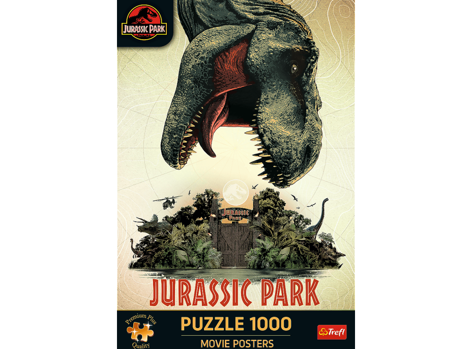 TREFL Puzzle Premium Plus Jurassic Park: Filmový plagát 1000 dielikov