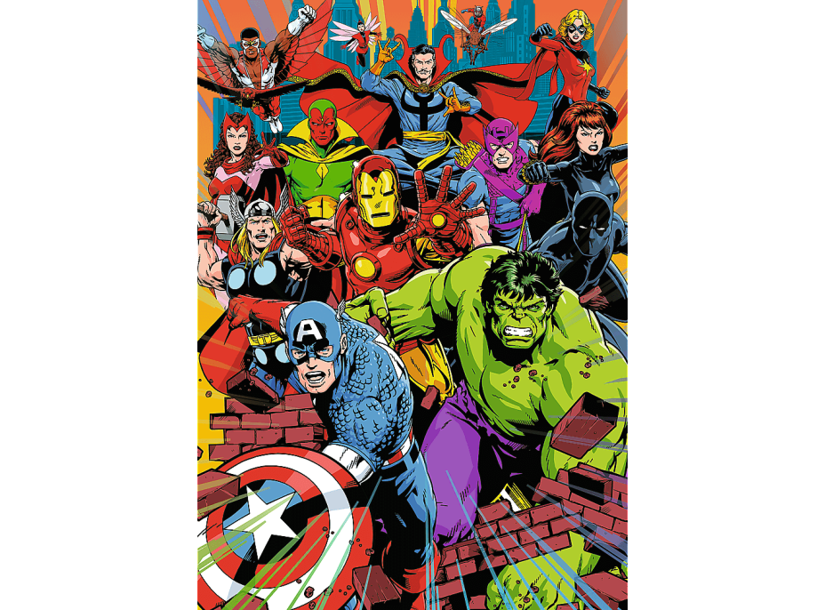 TREFL Puzzle Premium Plus Marvel: Hrdinovia Marvelu 1000 dielikov