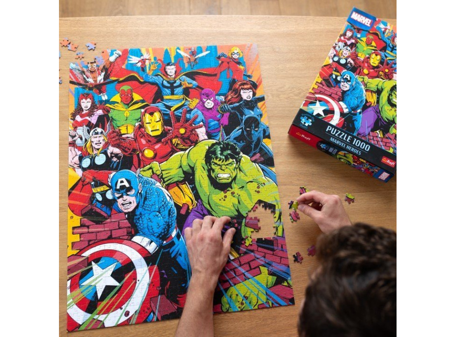 TREFL Puzzle Premium Plus Marvel: Hrdinovia Marvelu 1000 dielikov