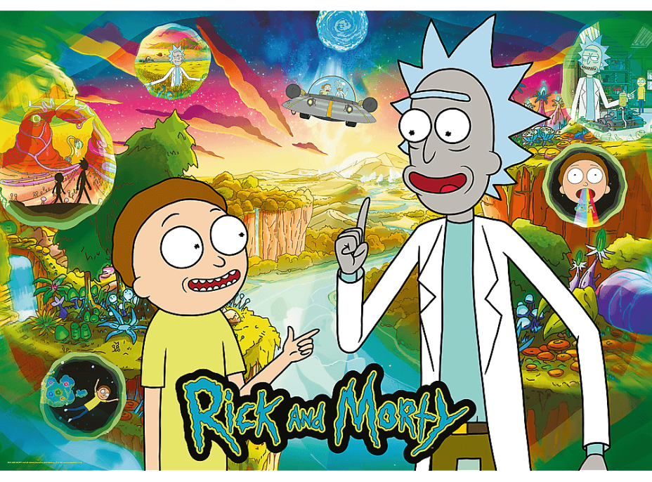 TREFL Puzzle Premium Plus: Rick a Morty 1000 dielikov