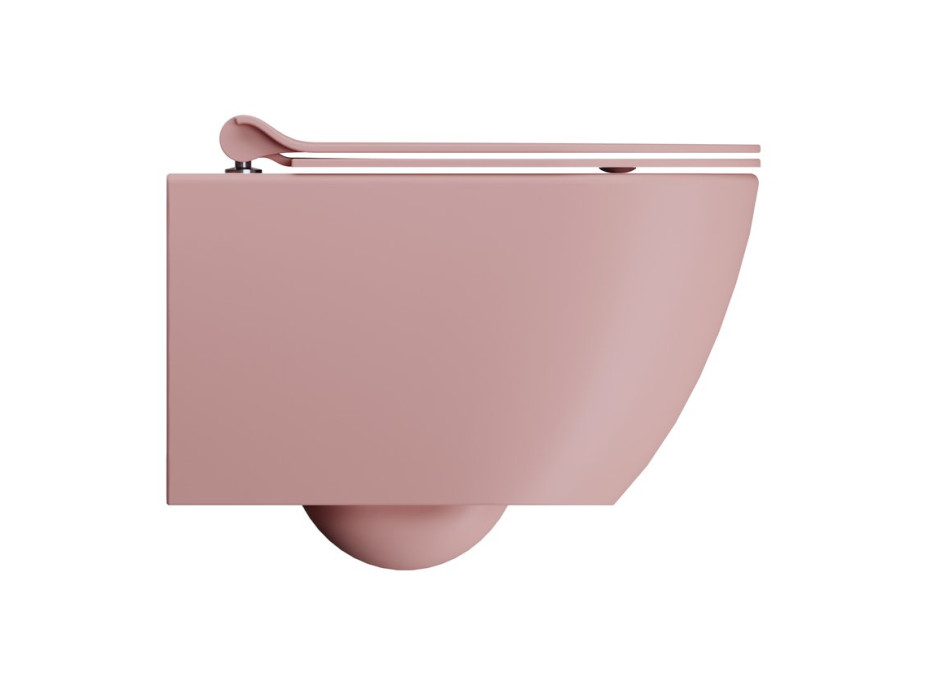 GSI PURA závesná WC misa, Swirlflush, 36x50cm, blush dual-mat 881624