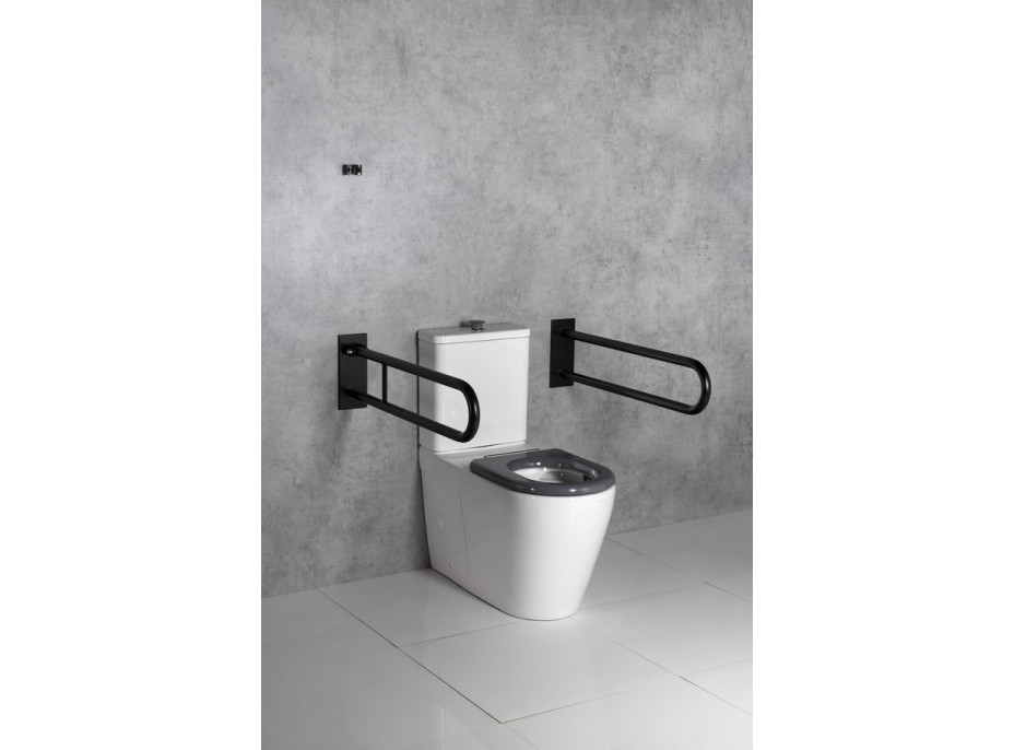 Sapho MEDIC RIMLESS WC kombi misa s nádržkou, spodný/zadný odpad, biela MC102