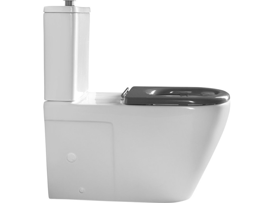 Sapho MEDIC RIMLESS WC kombi misa s nádržkou, spodný/zadný odpad, biela MC102