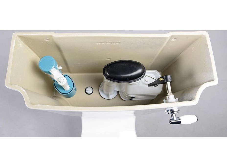 Aqualine ANTIK WC kombi retro + sedátko, biela AK107-01