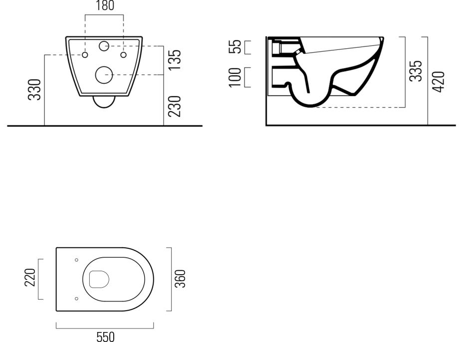 Sapho PURA závesné WC s elektronickým bidetom USPA LUX UB-6635RU-1