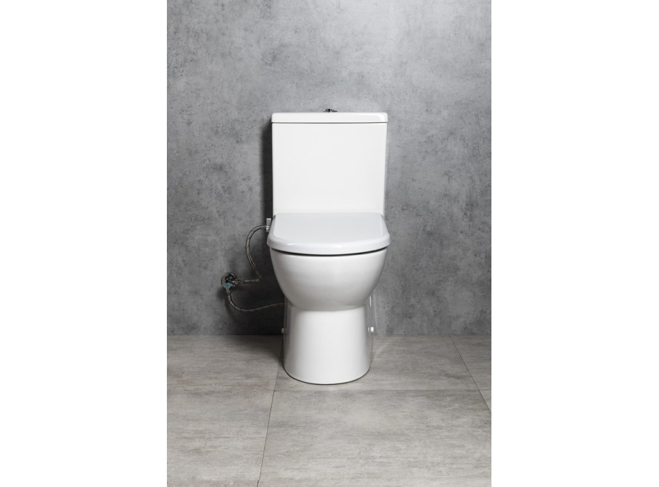 JALTA WC kombi, Rimless, s bidetovým sedadlom CLEAN STAR, spodný/zadný odpad, biela LB402-1